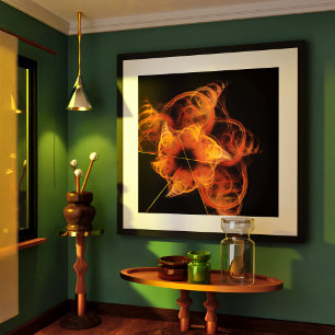 Poster Abstrato de arte leve