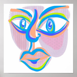 Poster Abstrato de Arte Moderna