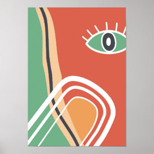 Poster Abstrato de arte moderna