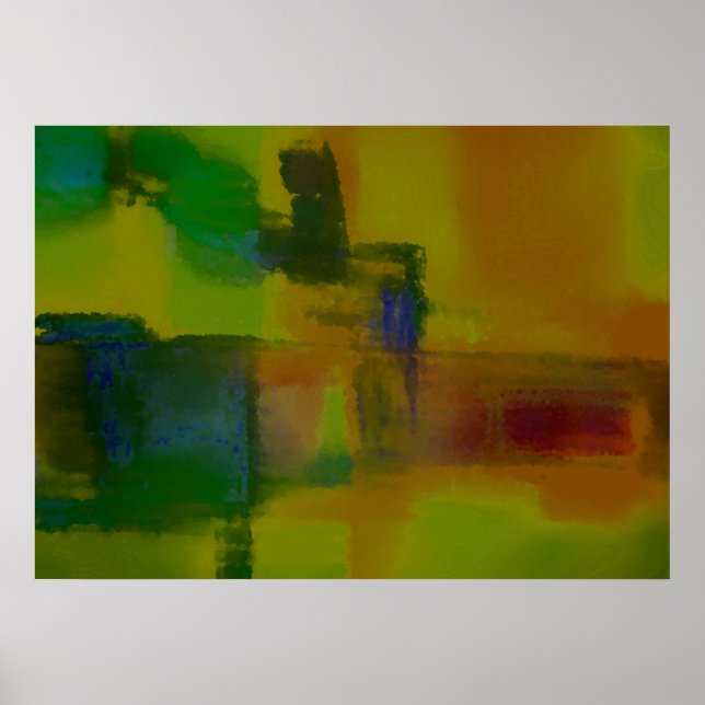 Póster Abstrato de Arte Moderna e Atrativa (Frente)