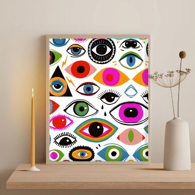 Poster Abstrato de Arte Moderna Elegante Geométrico Minim (Criador carregado)