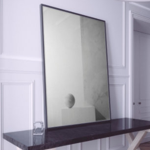 Poster Abstrato de arte monocromática