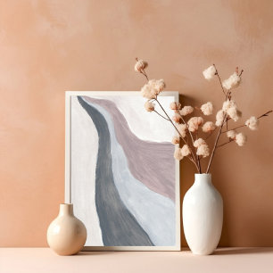Poster Abstrato de arte neutra minimalista
