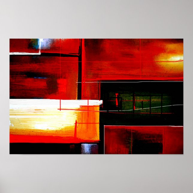 Poster Abstrato de arte original (Frente)