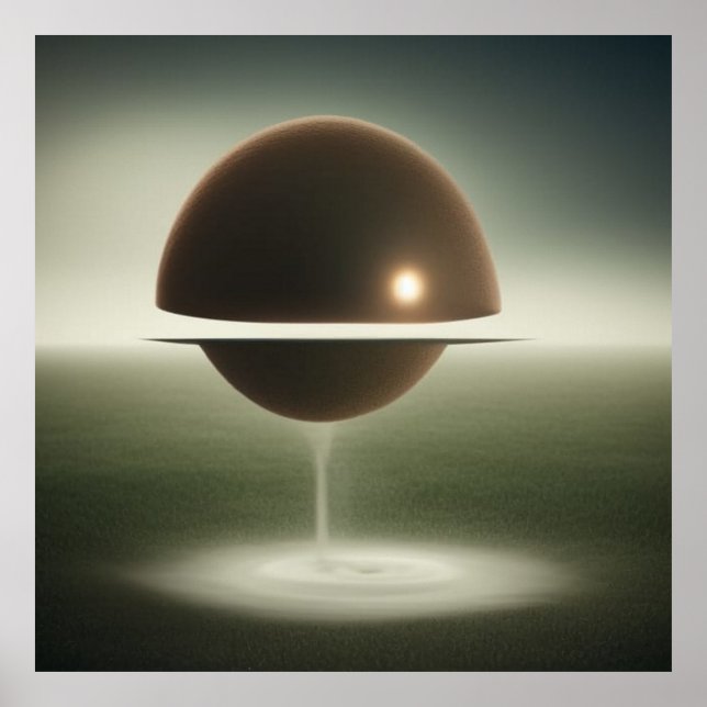 Poster Abstrato de arte surreal de tamanhos diferentes (Frente)