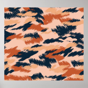 Poster Abstrato de Camuflagem: Papel de parede sem costur