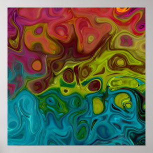 Póster Abstrato de cobertura giratória 5.12