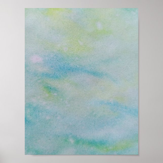 Poster Abstrato de colorido com edição mínima para adicio (Frente)