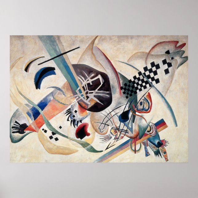 Póster Abstrato de composição de Kandinsky (Frente)