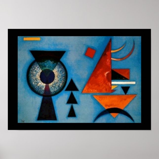 Poster Abstrato de Duro de Soft Kandinsky (Frente)