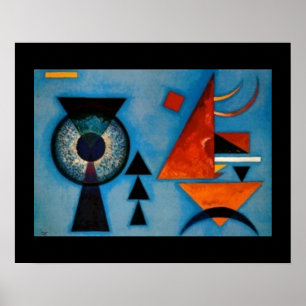 Poster Abstrato de Duro de Soft Kandinsky