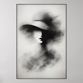 Poster Abstrato de Elegância Silenciosa