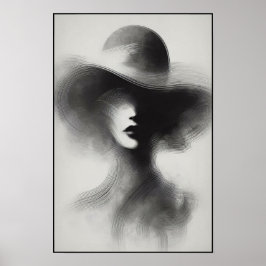 Poster Abstrato de Elegância Silenciosa