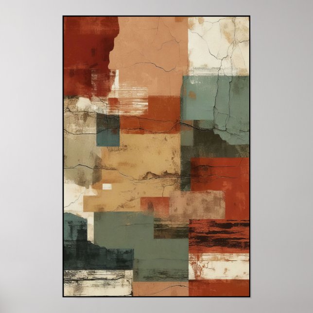 Poster Abstrato de Equilíbrio Linear e Formulário (Frente)