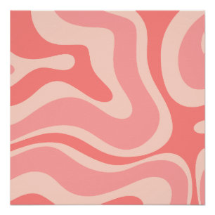 Póster Abstrato de espiral de líquido retrorreflector mod