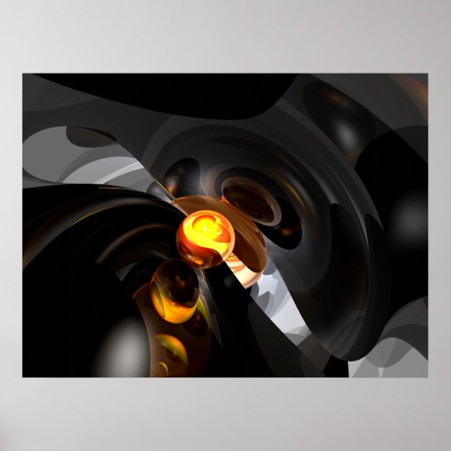 Póster Abstrato de exclusividade (Frente)