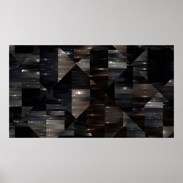 Poster abstrato de fundo. cinza mosaico digi (Frente)