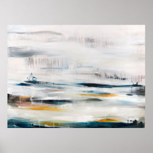 Poster Abstrato de fundo de pintura moderno. Contemporâne