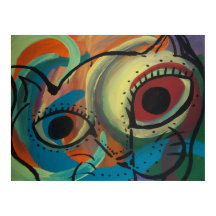 Abstrato de Gato Colorido