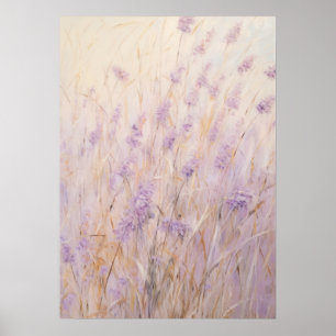 Poster Abstrato de lavanda