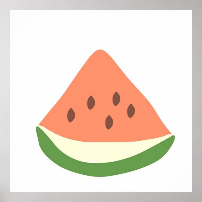 Poster abstrato de melancia (Frente)