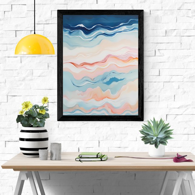 Poster Abstrato de Onda (Criador carregado)