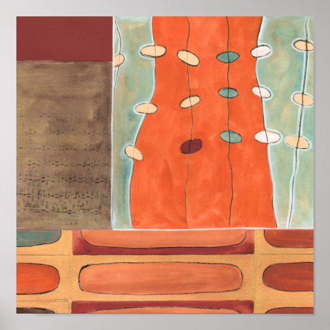 Poster Abstrato de Ovos por Erica J Vess (Frente)