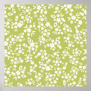 Poster Abstrato de padrão de colheita sem costura. o orna