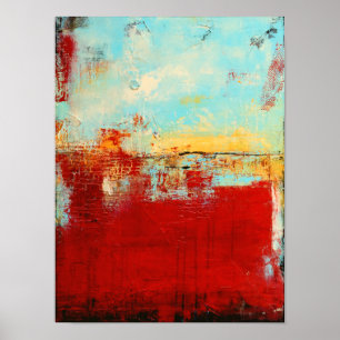 Poster Abstrato de Red Alaskan