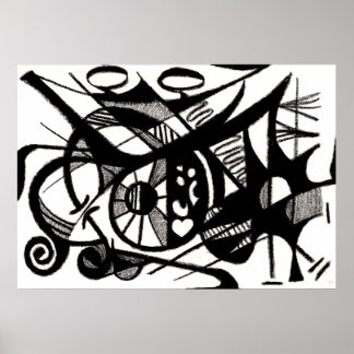 Póster Abstrato de Revelação