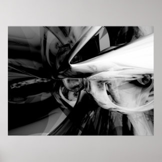 Póster Abstrato de Sentimentos Negativos