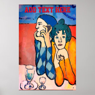 Poster Abstrato de telefone celular, estilo Matisse