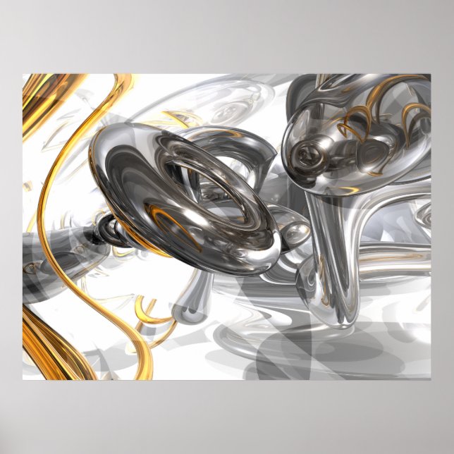 Poster Abstrato de torção (Frente)