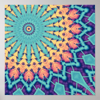 Abstrato de Turquesa