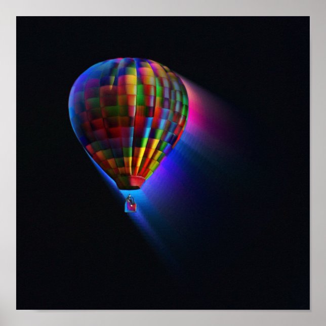 Póster Abstrato de Voo Magnético Sonho Arte Digital (Frente)