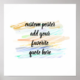 Poster abstrato design de aquarela moderna adicione sua c