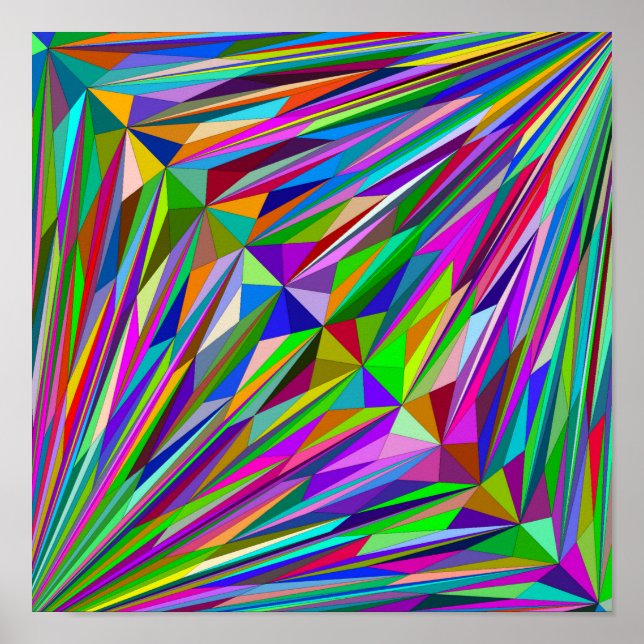 Poster Abstrato Diamond (Frente)