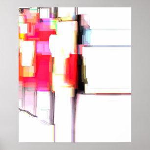 Póster abstrato digital "Blink"