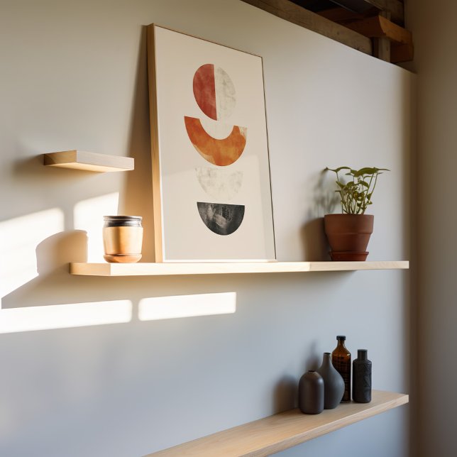 Poster Abstrato do Círculo Minimalista (Criador carregado)