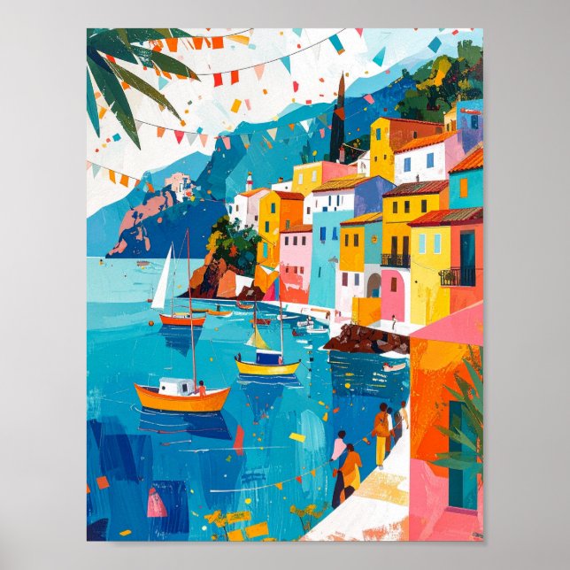 Poster Abstrato do Festival de Verão (Frente)
