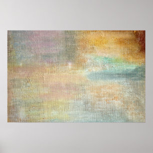 Poster Abstrato do outono de Artsy Modern