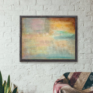 Poster Abstrato do outono de Artsy Modern