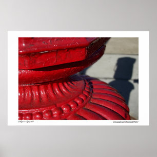 Póster Abstrato do vermelho