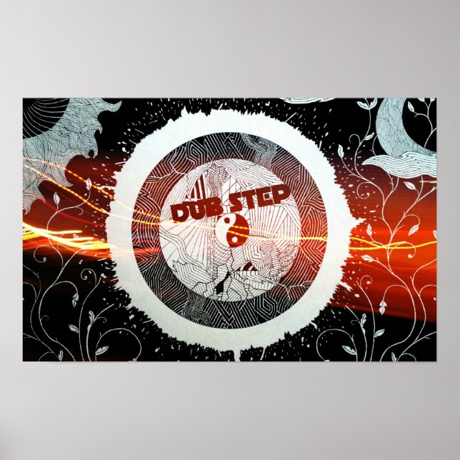 Poster Abstrato Dubstep Auto-falante stream (Frente)