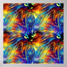 Abstrato elegante, salpicos de Gato sem costura