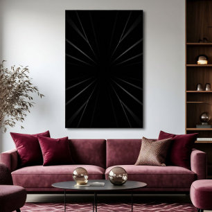 Poster Abstrato Escuro Radial
