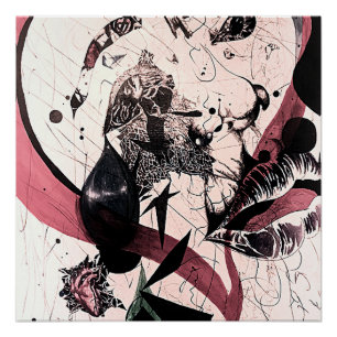 Póster Abstrato Expressionismo Wall Art: Mídia mista