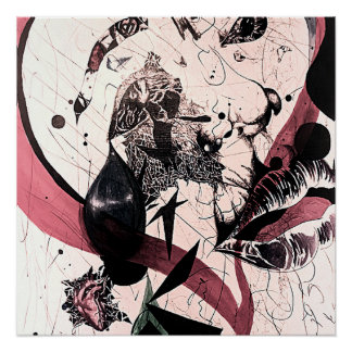 Póster Abstrato Expressionismo Wall Art: Mídia mista