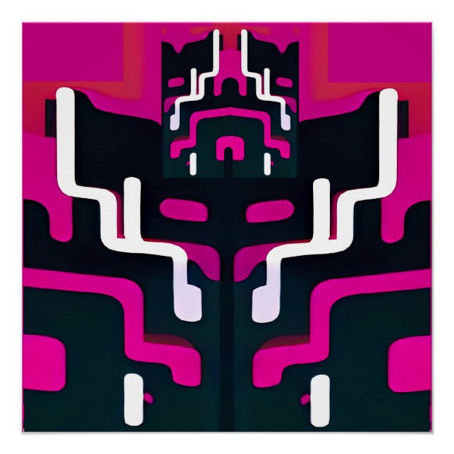 Póster Abstrato Fiend - Ken Gage Art (Frente)