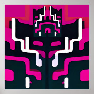 Poster Abstrato Fiend - Ken Gage Art